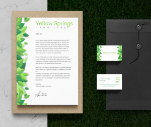 New business: Yellow Springs Lawn Care logo | Diseño Gráfico por Viraj Perera