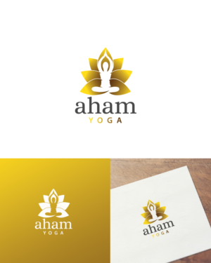 Logo Design by k.l.s.chatterjee 2 for aham yoga | Design #21717979