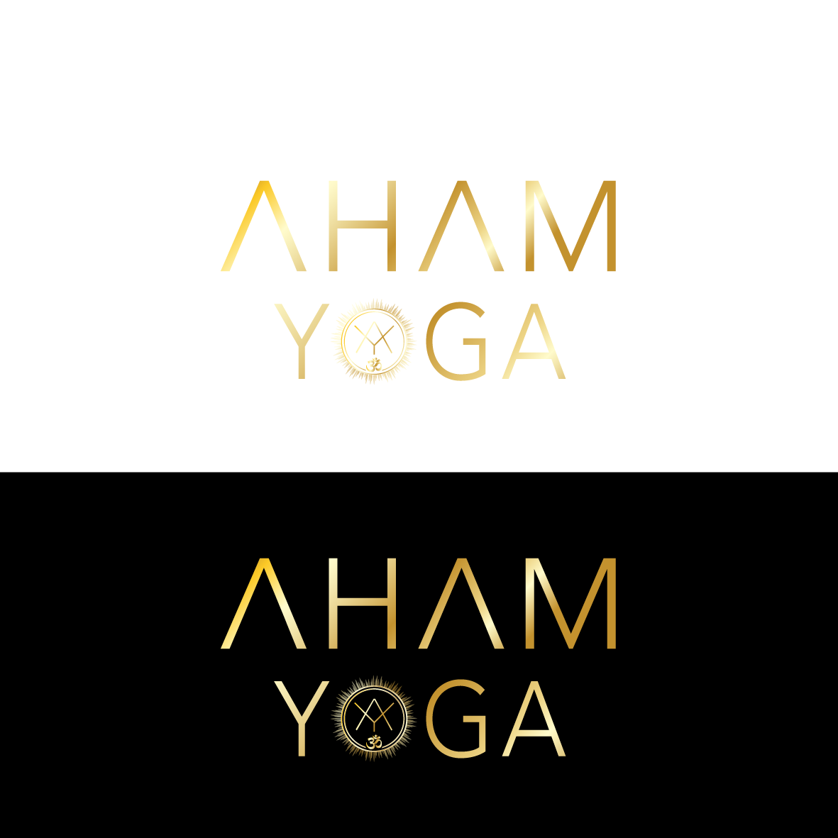 Logo Design by Samantha Ward Design for aham yoga | Design #21752220