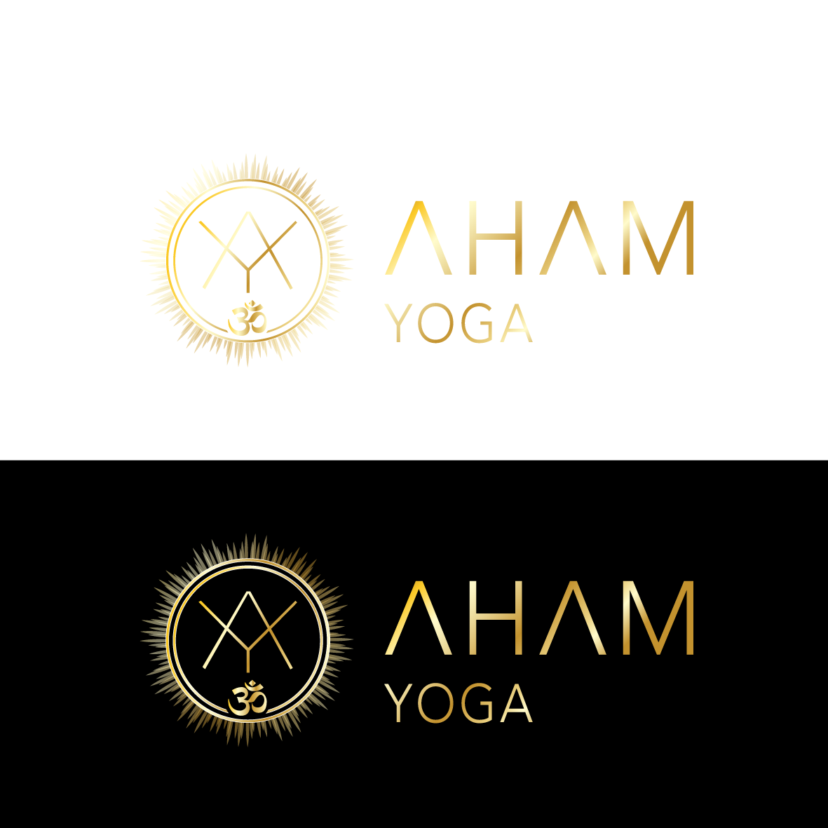 Logo Design by Samantha Ward Design for aham yoga | Design: #21752223