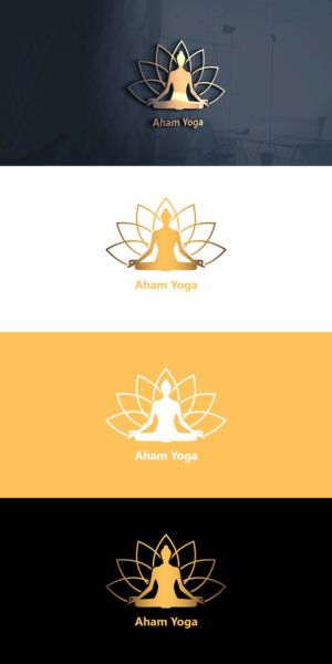 Logo Design by 3N54R07 for aham yoga | Design #21729708