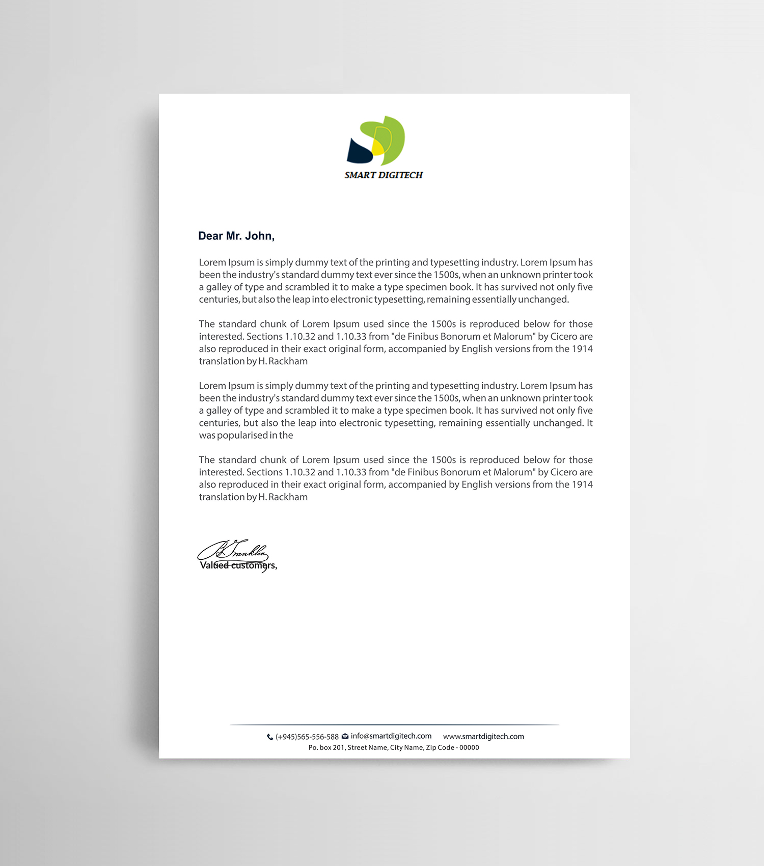 Briefkopf-Design von Infinitive Technology für dieses Projekt | Design #21735699