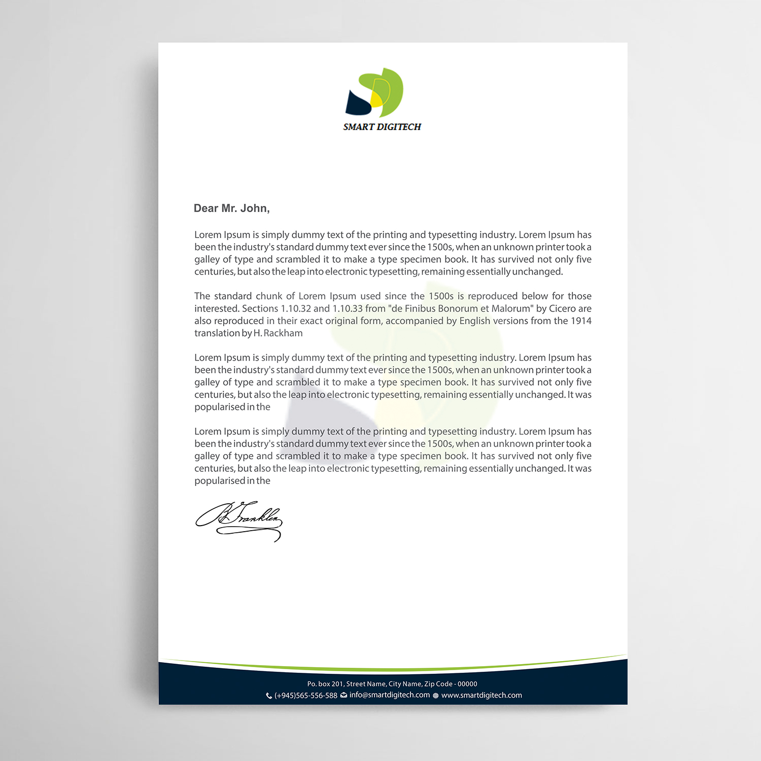 Letterhead Design by Infinitive Technology for this project | Design #21735705
