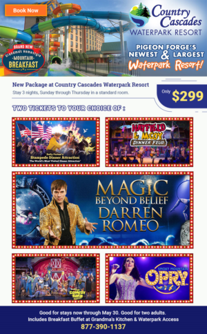 Email Marketing Design by vyasarajs for Smoky Mountain Resorts | Design: #21720067