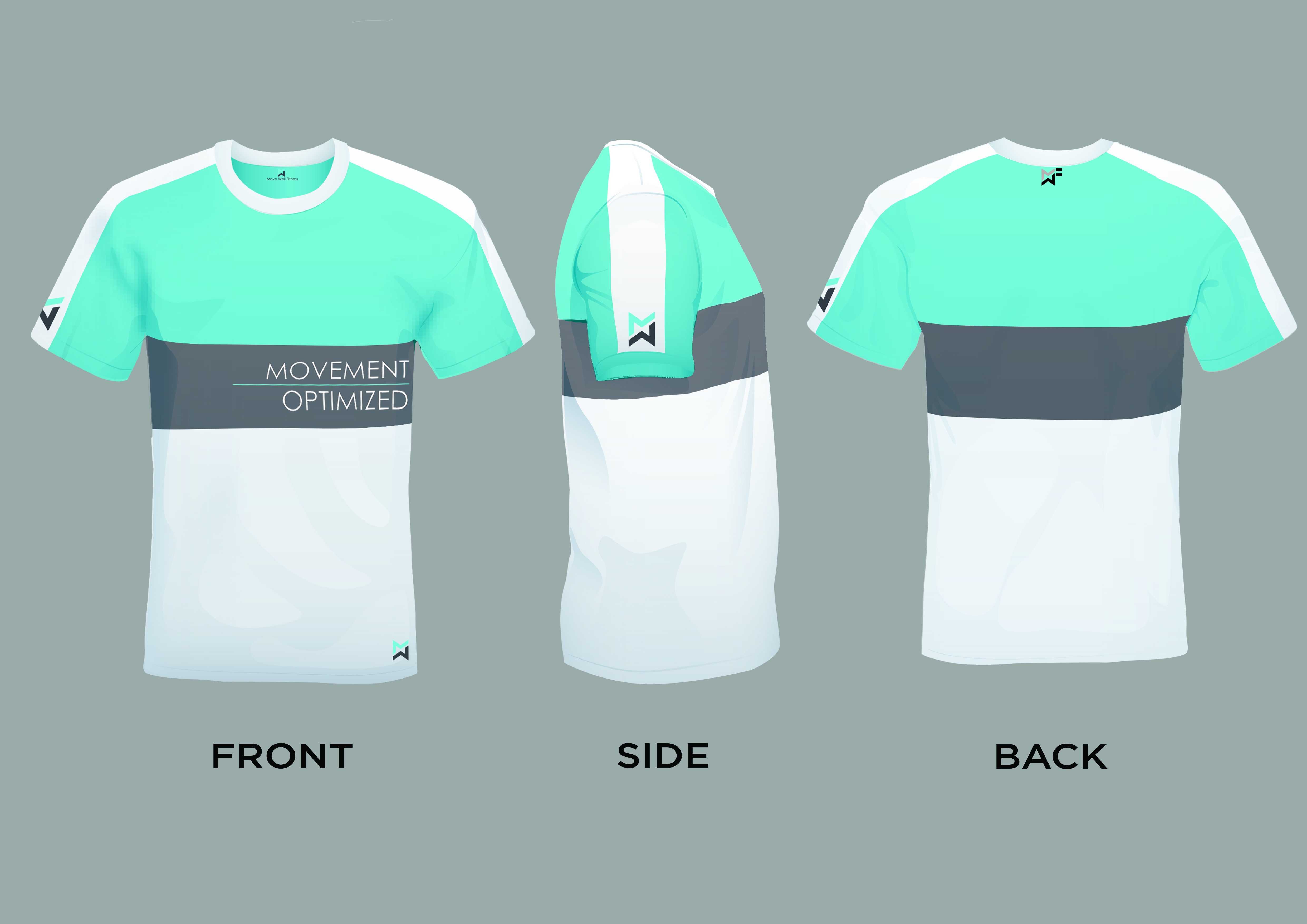 T-shirt Design by anupam_saurav for Move Well Fitness | Design #21716501