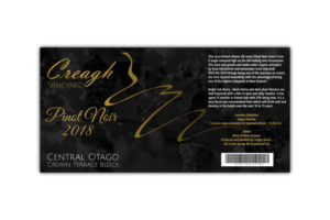 Creagh Winery, wine label project | Graphic Design by design.bb