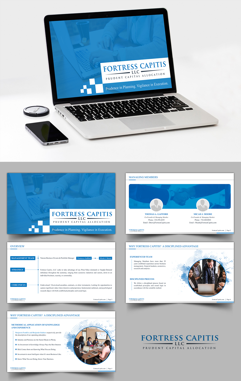 PowerPoint Design by SAI DESIGNS for Four Dimensional Capital LLC | Design #21753601