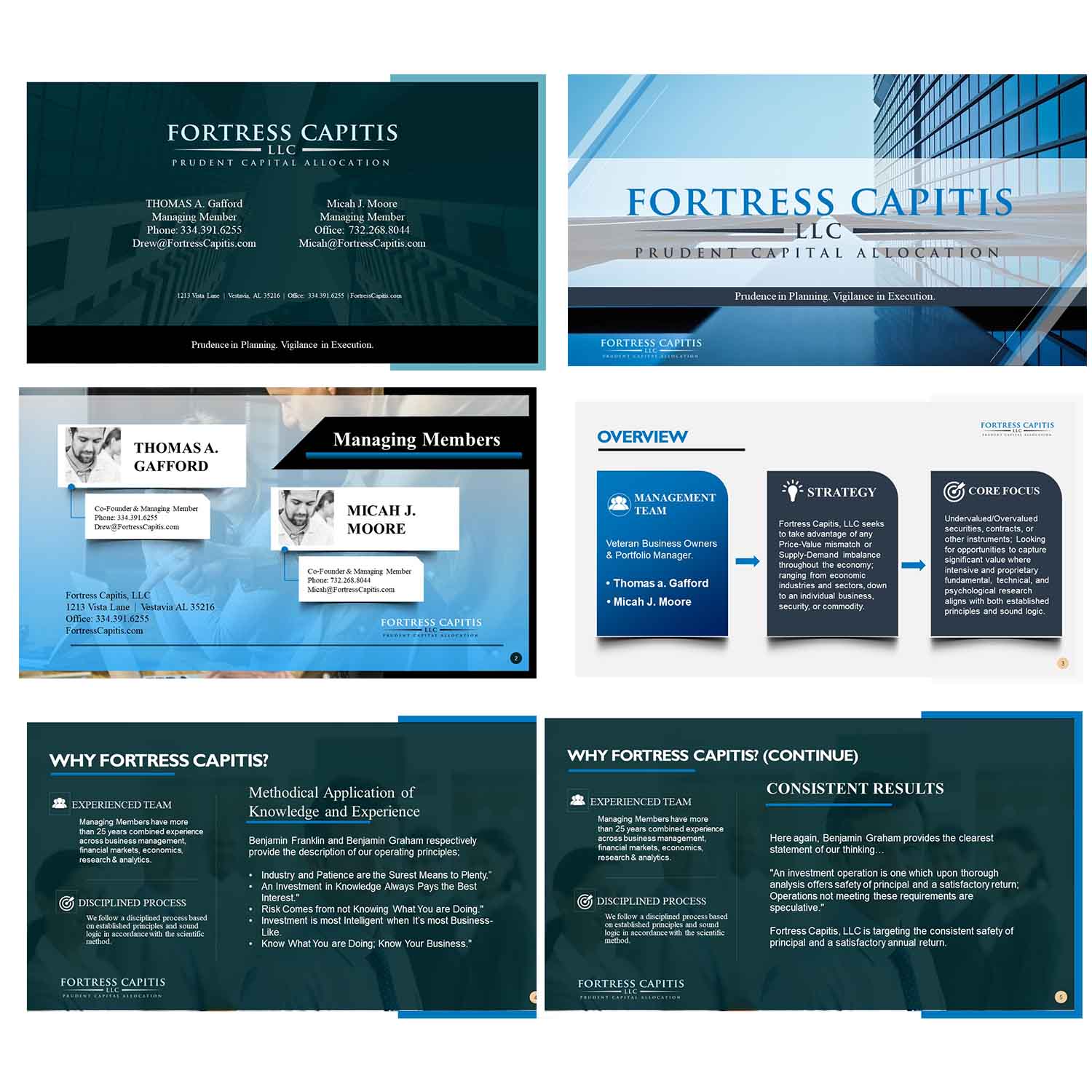 PowerPoint Design by Finley Johnson for Four Dimensional Capital LLC | Design #21813971