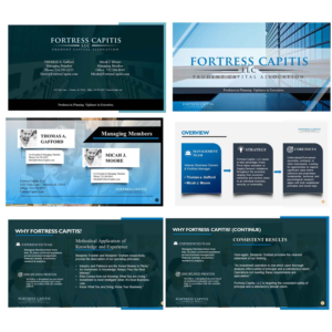 PowerPoint Design by Finley Johnson for Four Dimensional Capital LLC | Design: #21813971