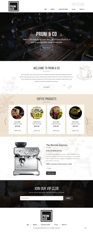Wordpress Design by pb for Pruni and Co | Design: #21721074