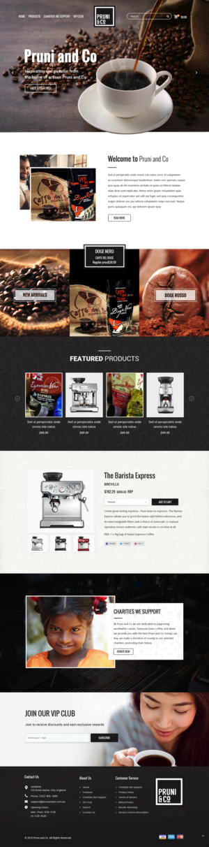 Wordpress Design by pb for Pruni and Co | Design: #21721075