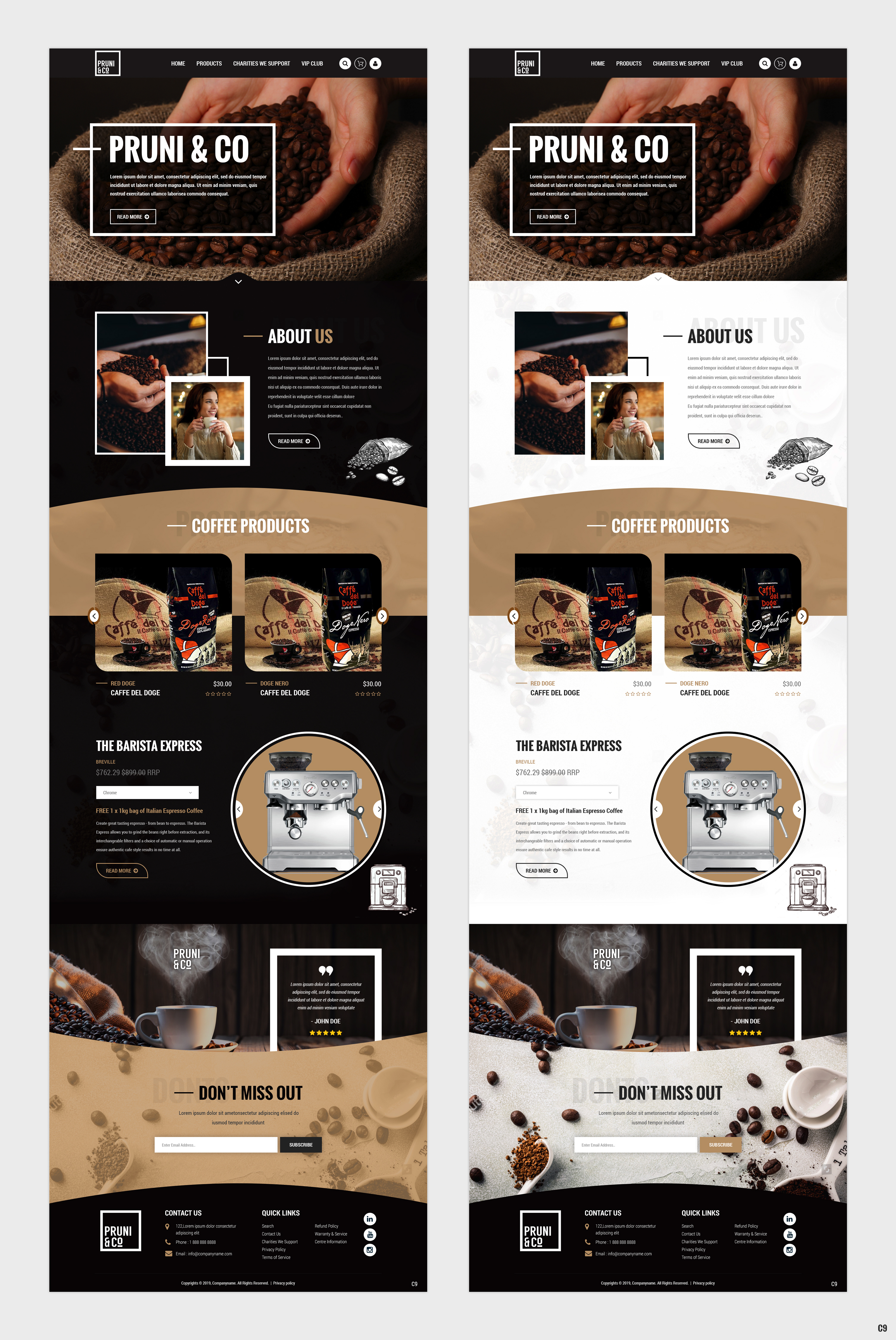 Wordpress Design by pb for Pruni and Co | Design #21721076