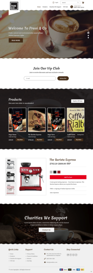 Wordpress Design by pb for Pruni and Co | Design: #21721091
