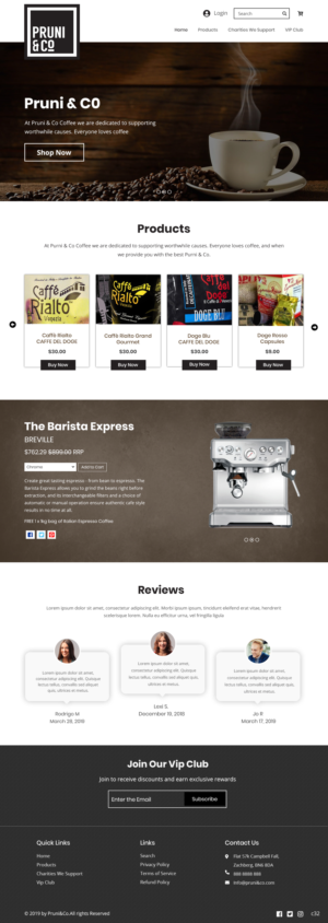 Wordpress Design by pb for Pruni and Co | Design: #21721092