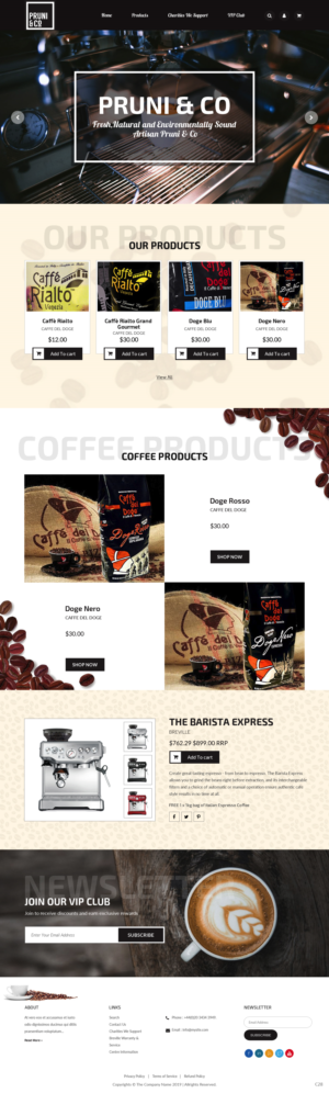 Wordpress Design by pb for Pruni and Co | Design: #21721094