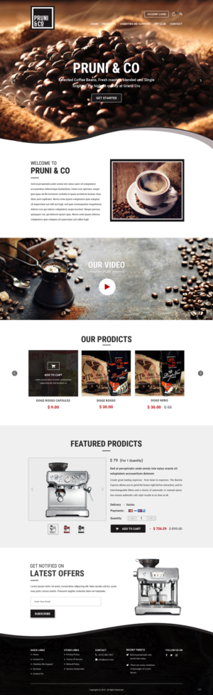 Wordpress Design by pb for Pruni and Co | Design: #21721095