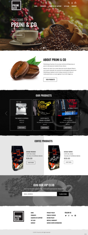 Wordpress Design by pb for Pruni and Co | Design: #21721108