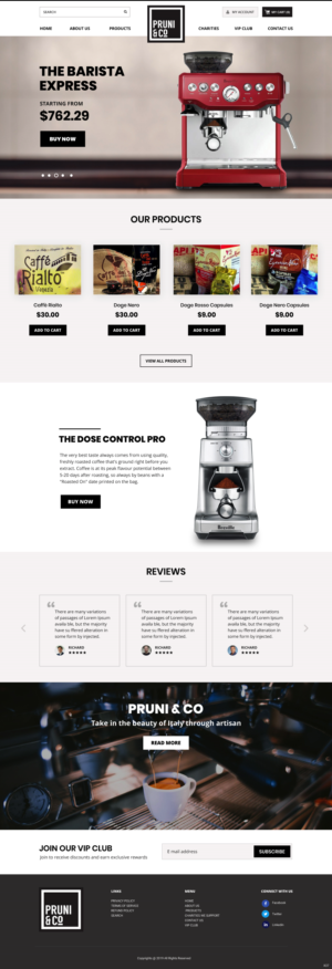 Wordpress Design by pb for Pruni and Co | Design: #21721109