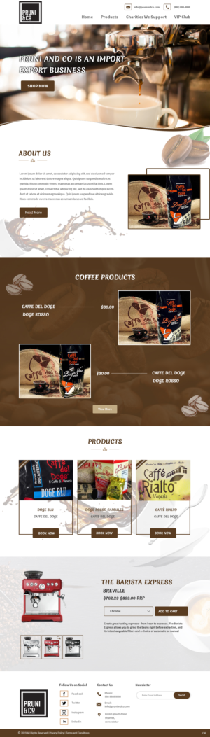 Wordpress Design by pb for Pruni and Co | Design: #21721113