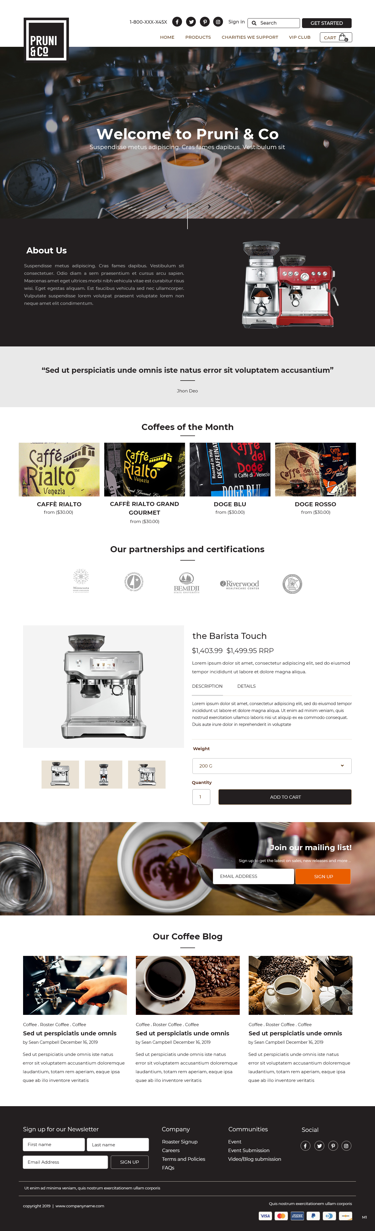 Wordpress Design by pb for Pruni and Co | Design #21728961