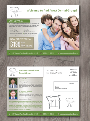 Design de Carte Postale par alex989 pour San Diego Dental Studio | Design : #21719551
