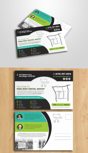 Design de Carte Postale par ecorokerz pour San Diego Dental Studio | Design : #21716470