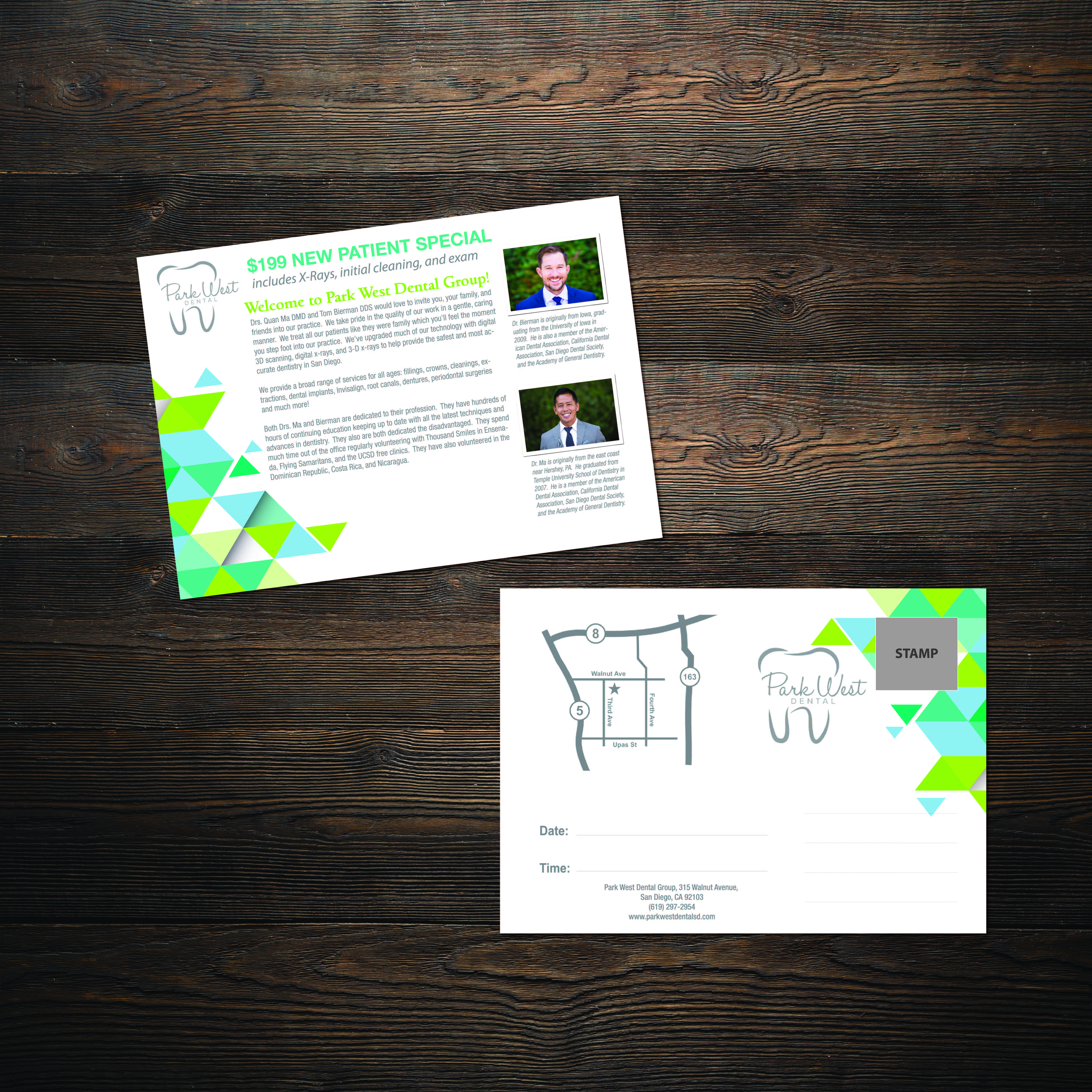 Postcard Design by stefymay for San Diego Dental Studio | Design #21727459