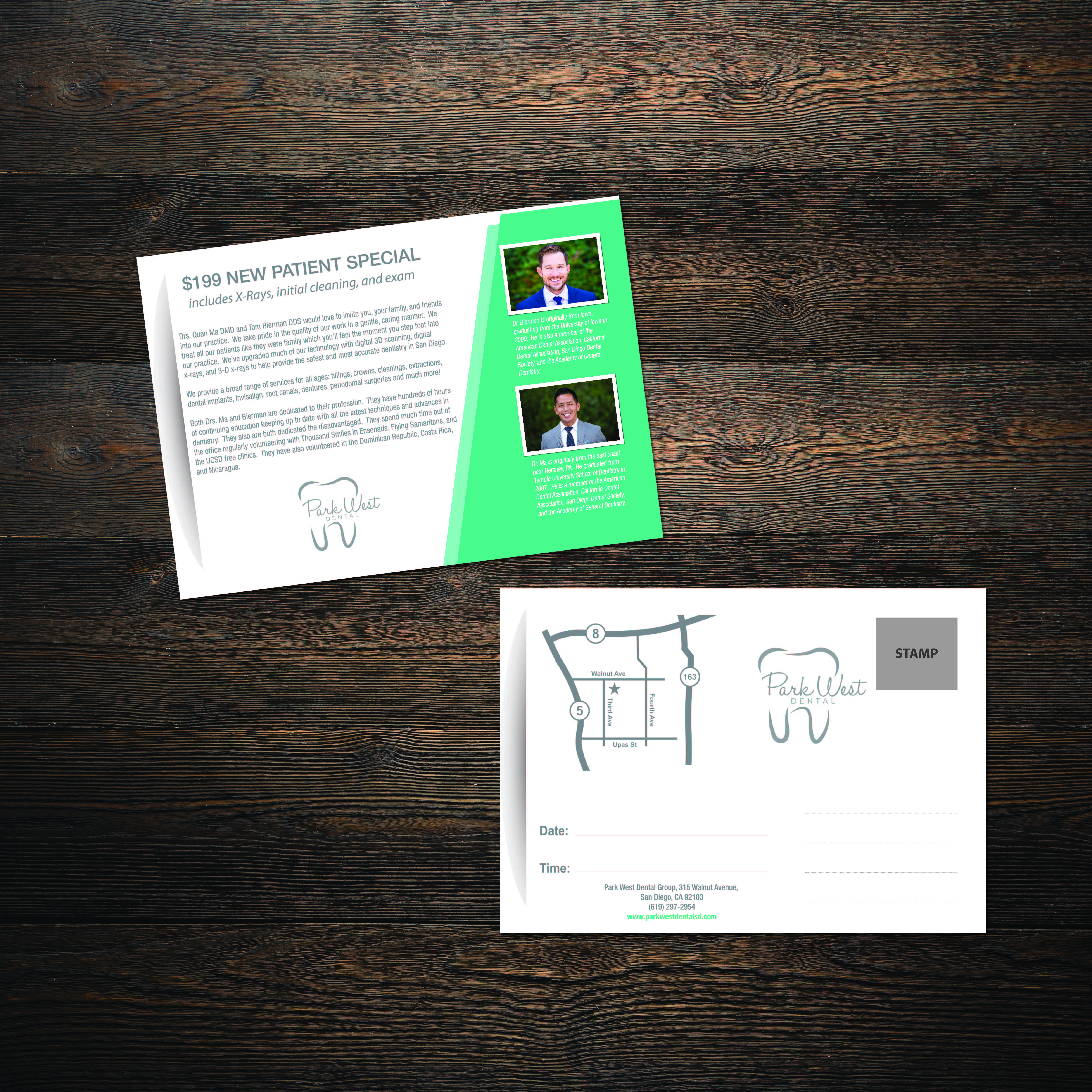 Postcard Design by stefymay for San Diego Dental Studio | Design #21727565