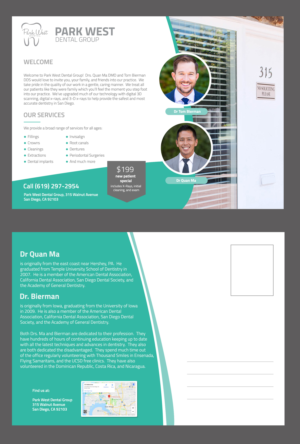 Postcard Design by fancy concepts for San Diego Dental Studio | Design #21762767