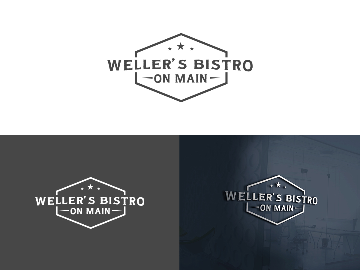 Logo Design by SL Media for Weller's Bistro On Main | Design #21732085