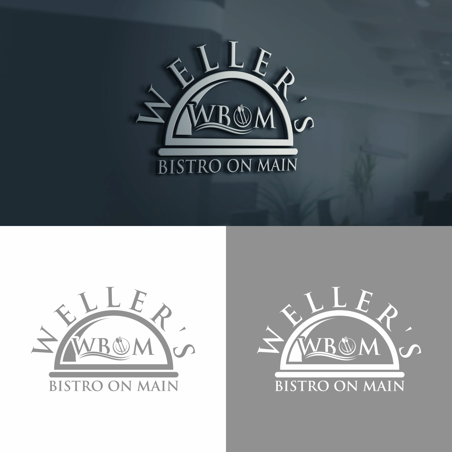Logo Design by tejo for Weller's Bistro On Main | Design #21727071