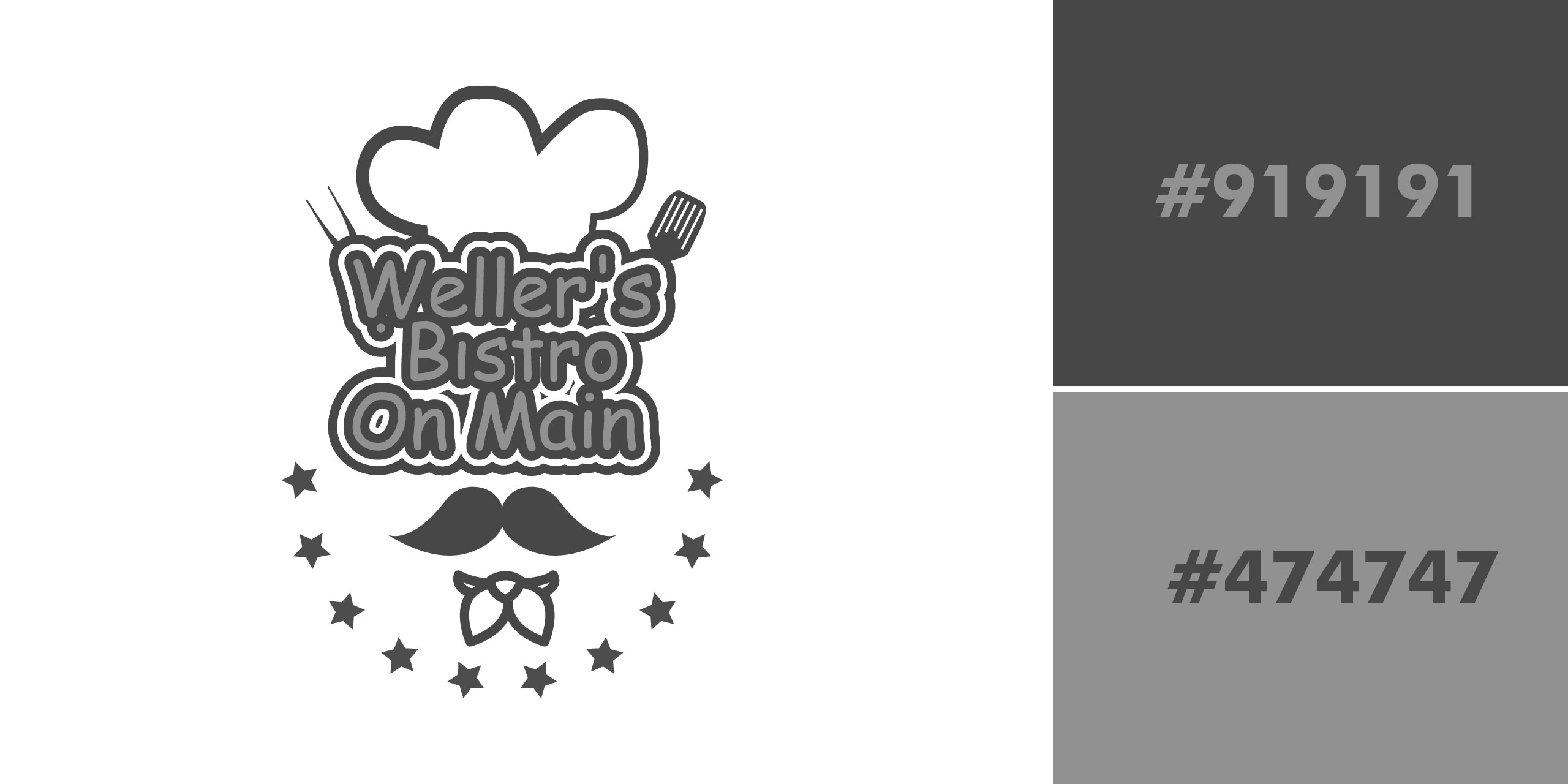 Logo Design by Blvck for Weller's Bistro On Main | Design #21740225