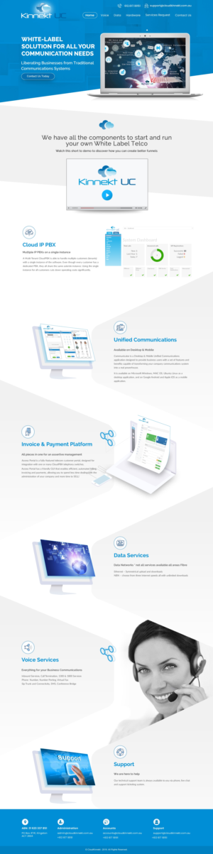 Web Design by harmi_199 for Cloud Kinnekt | Design: #21773561