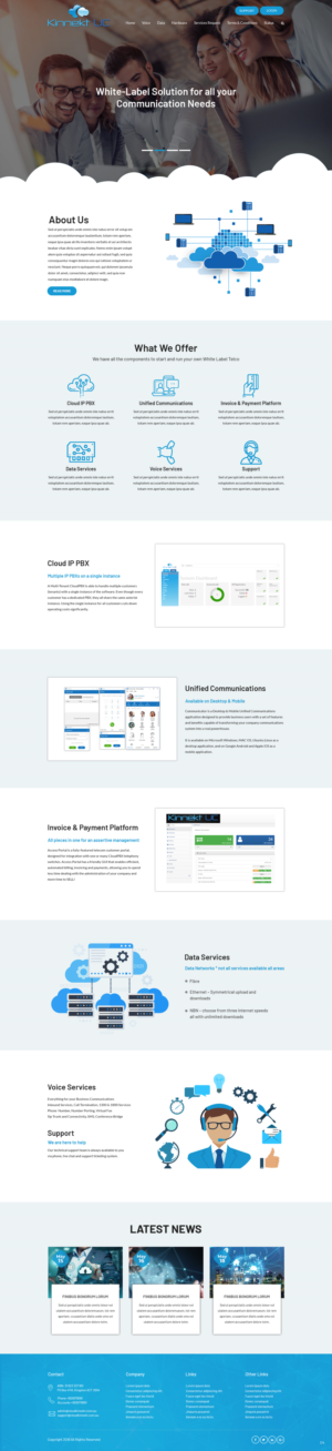 Web Design par pb pour Cloud Kinnekt | Design : #21728897