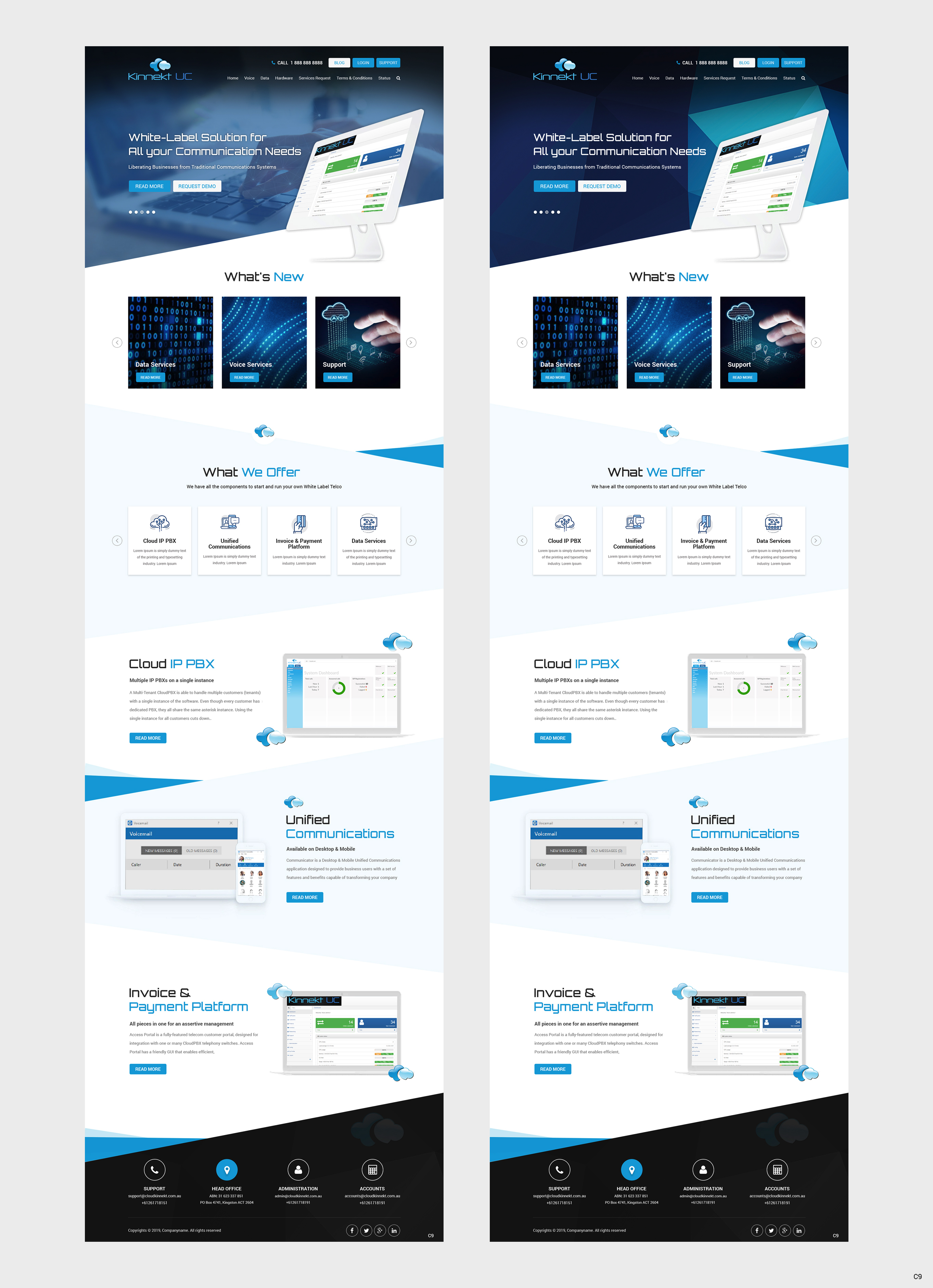 Web Design by pb for Cloud Kinnekt | Design #21728899