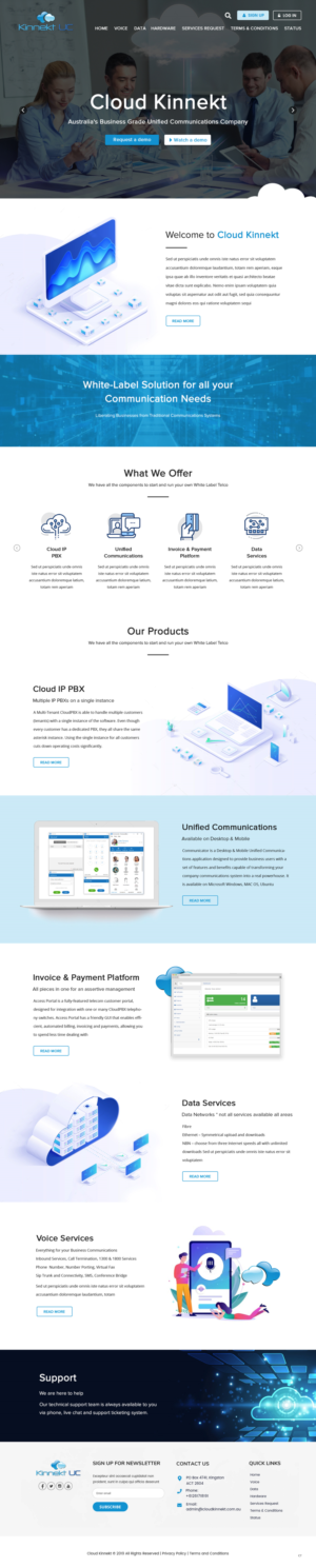 Web Design by pb for Cloud Kinnekt | Design: #21728901