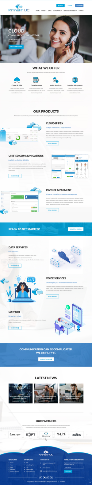 Web Design by pb for Cloud Kinnekt | Design: #21728902