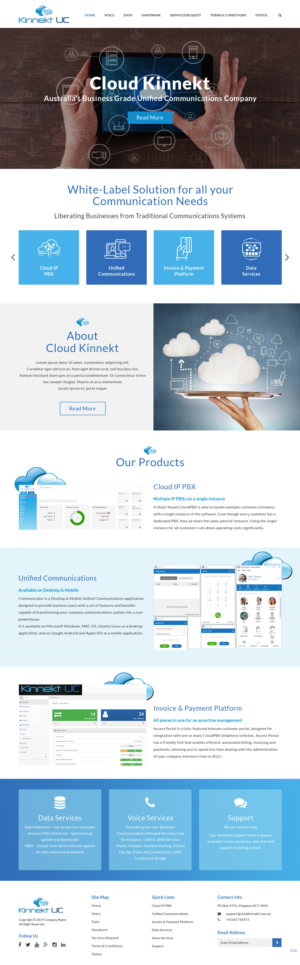 Web Design by pb for Cloud Kinnekt | Design: #21728909