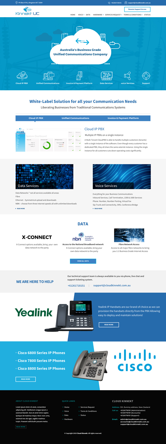 Web Design by Sujit Banerjee for Cloud Kinnekt | Design #21768666