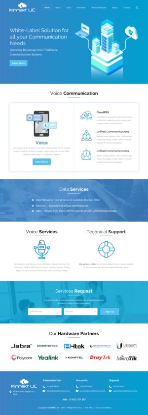 Web Design par rightway pour Cloud Kinnekt | Design : #21744463