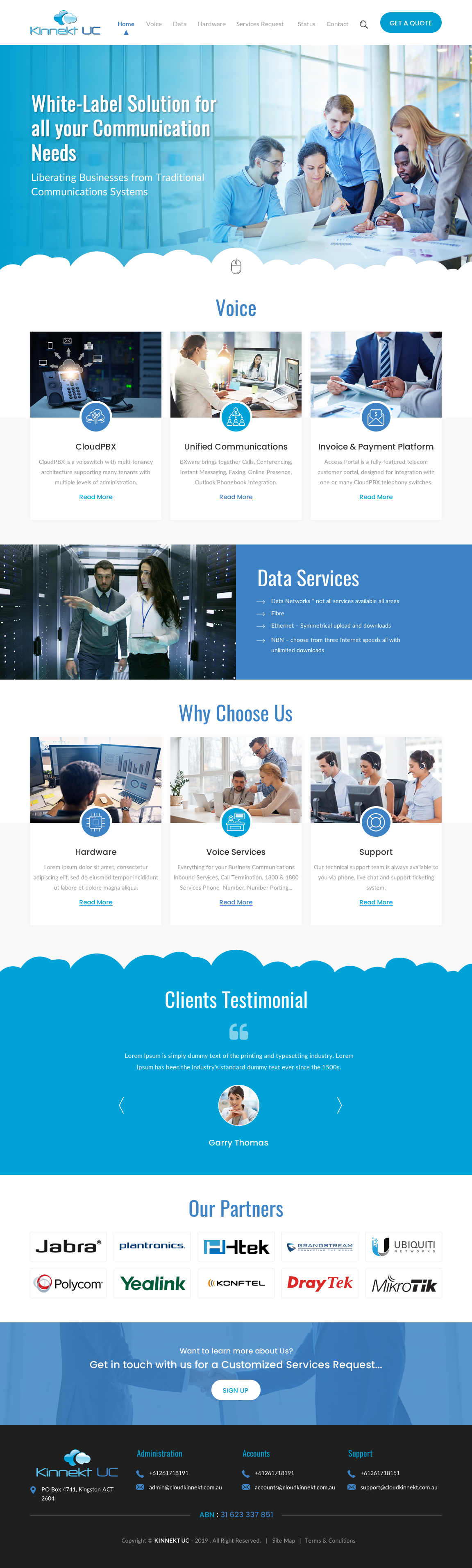 Web Design by rightway for Cloud Kinnekt | Design #21744465