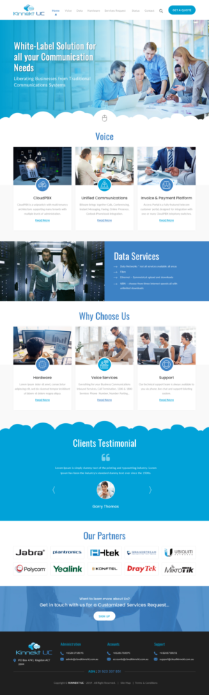 Web Design par rightway pour Cloud Kinnekt | Design : #21744465