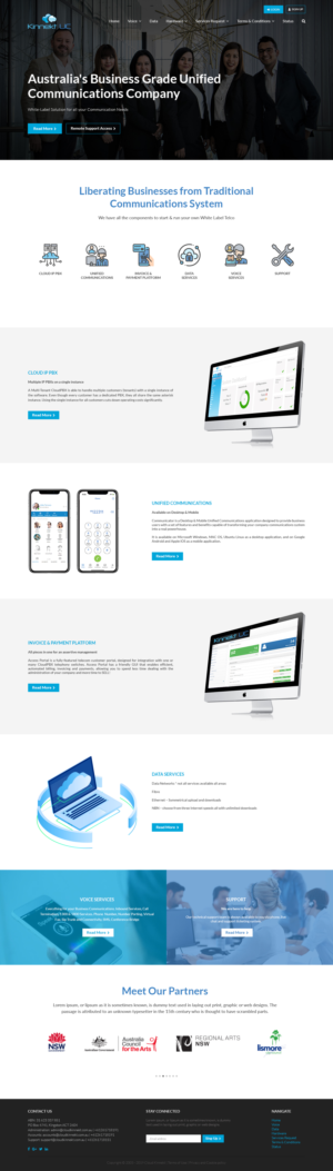 Web Design by codeuridea for Cloud Kinnekt | Design #21735223