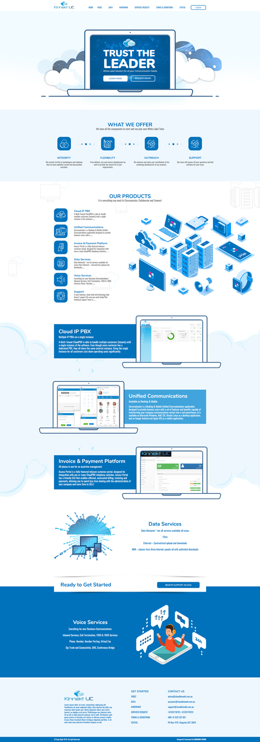 Web Design by Kingdom Vision for Cloud Kinnekt | Design #21761203