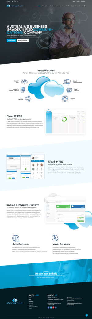 Web Design by syrwebdevelopment for Cloud Kinnekt | Design #21740199