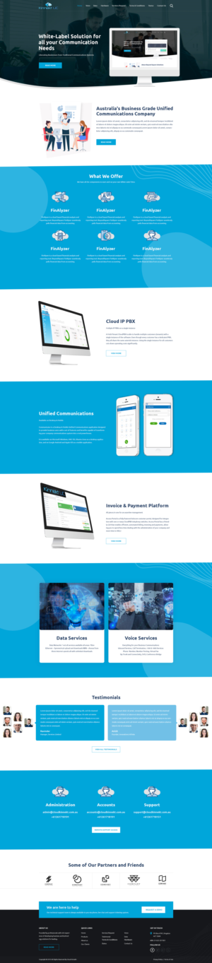 Web Design by Satish Mali for Cloud Kinnekt | Design: #21769782
