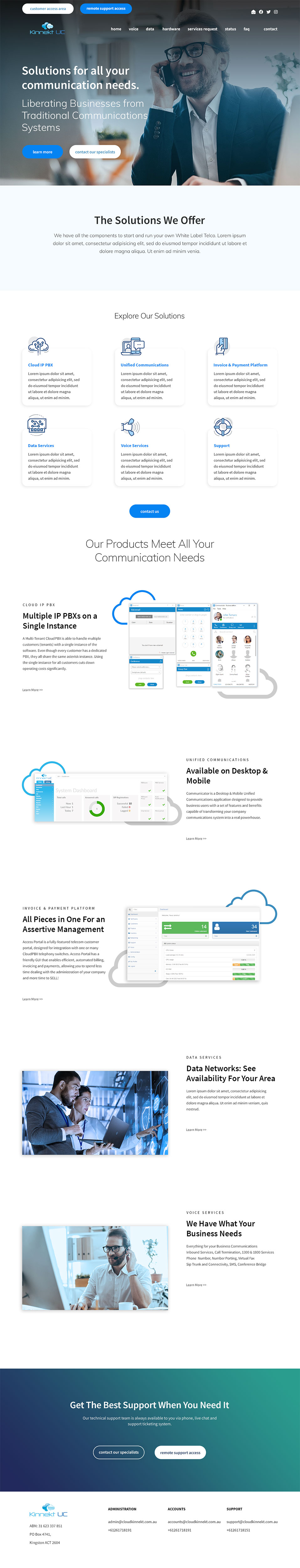 Web Design by Bruno UI Designer for Cloud Kinnekt | Design #21767148