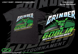 Hockey Tournament Logo - GrinderHockey.com | Design de T-shirt par Col 3