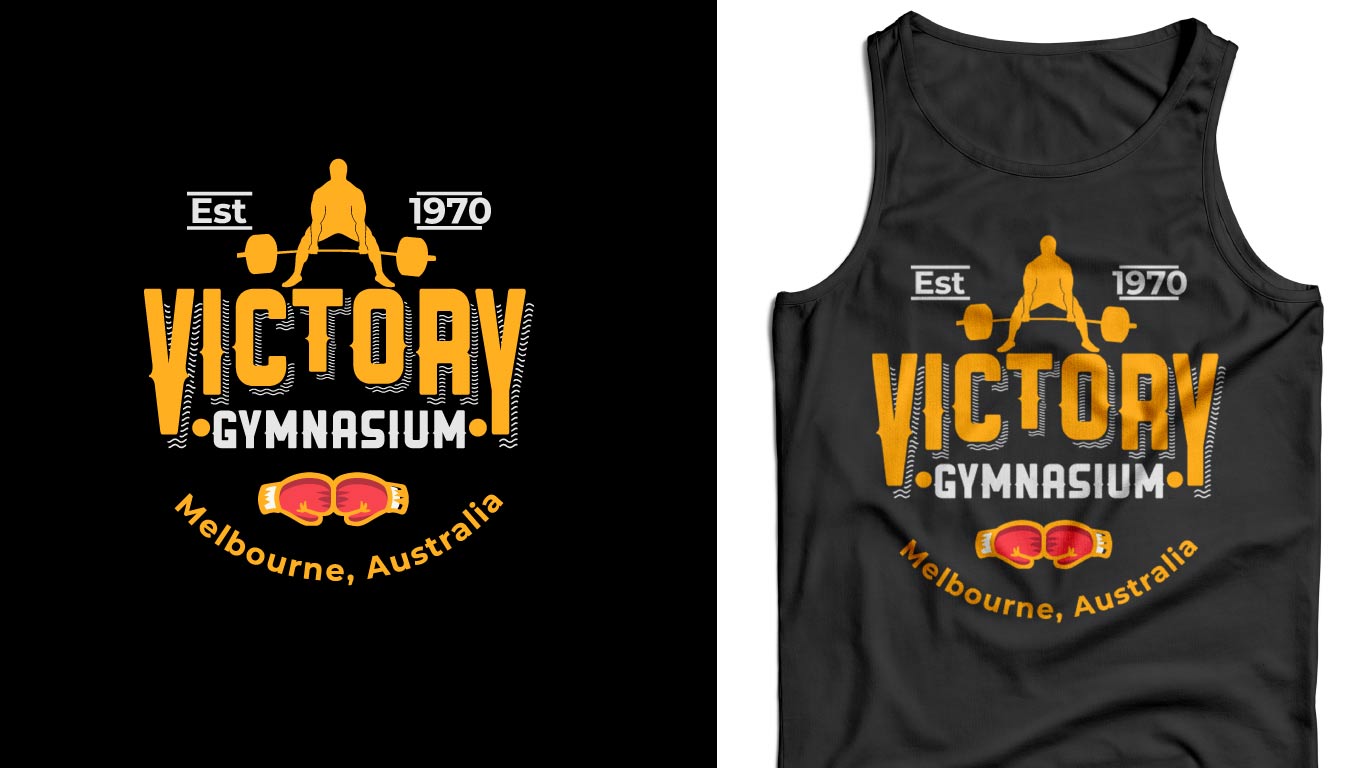 T-Shirt-Design von DRN Design für Victory Gym | Design #21749281