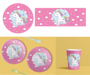 Design for Themed Party Supplies | Graphic Design by AdriQ
